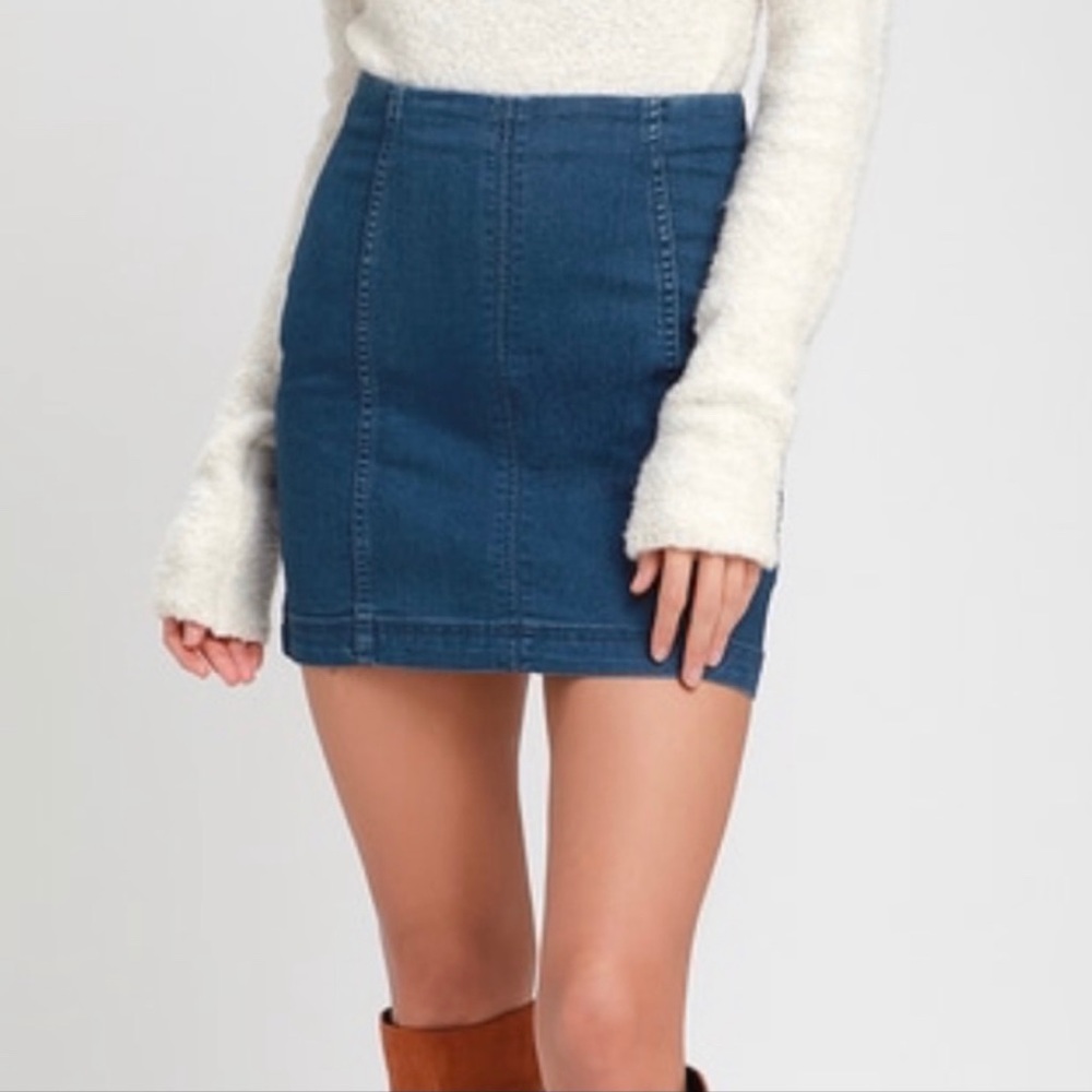 Free People Denim Skirt-  NWT